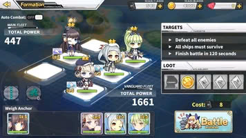 Lựa chọn những tàu chiến phù hợp trong Azur Lane Apk 