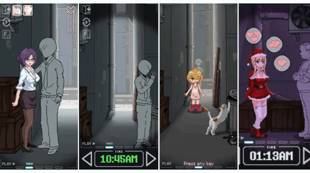 Bối cảnh bí ẩn trong hẻm tối của Back Alley Tales Apk