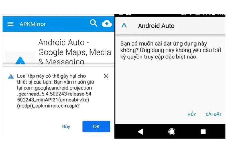 Hướng dẫn cài đặt Android Auto Apk