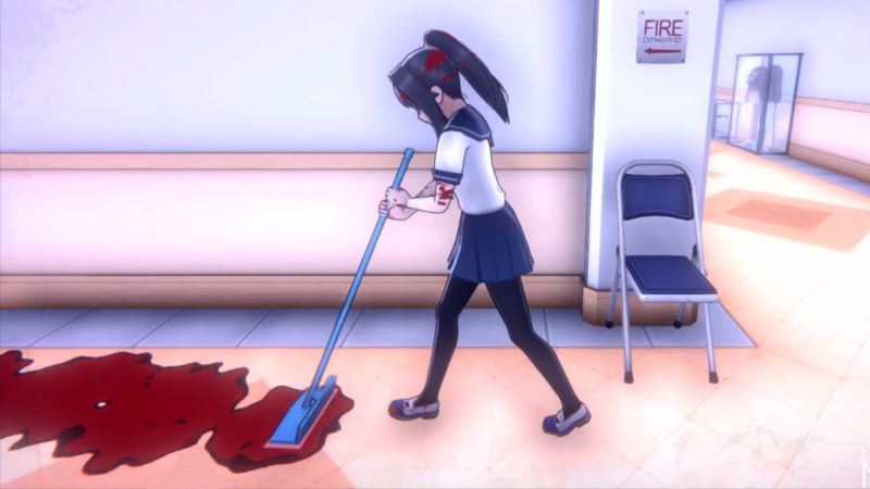 Che giấu dấu vết tấn công trong Yandere Simulator Apk