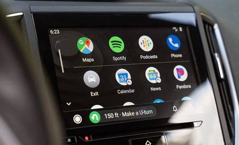 Giao diện dễ sử dụng của Android Auto Apk