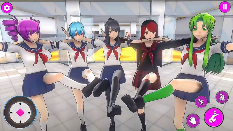 Lối chơi cơ bản của Yandere Simulator Apk 