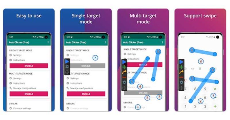 Những tính năng nổi bật của Auto Click Apk