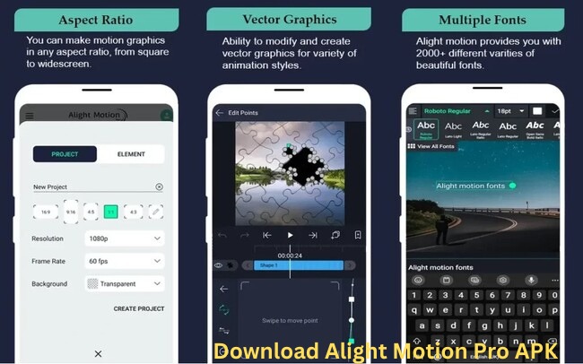 Các tính năng nổi bật của Alight Motion Pro APK