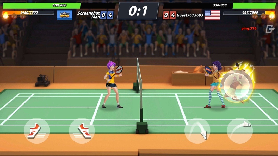 Trải nghiệm gameplay của Badminton Blitz Apk