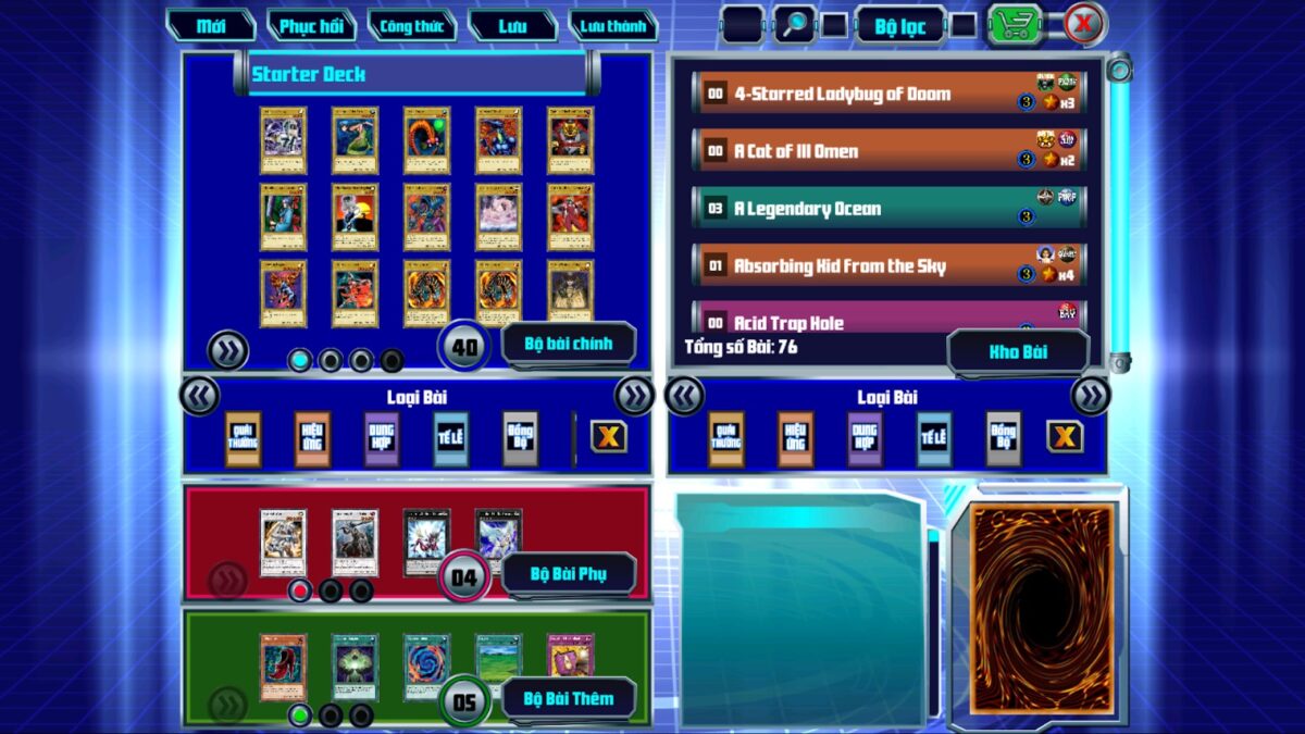 Yugioh Master Duel APK đa dạng thẻ bài